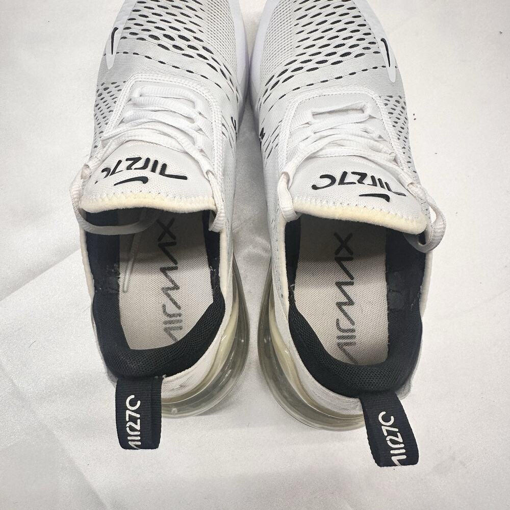 Nike Air Max 270 White Mesh Lace-Up Shoe AH6789-100 Women's Size 11 Running - Picture 6 of 14